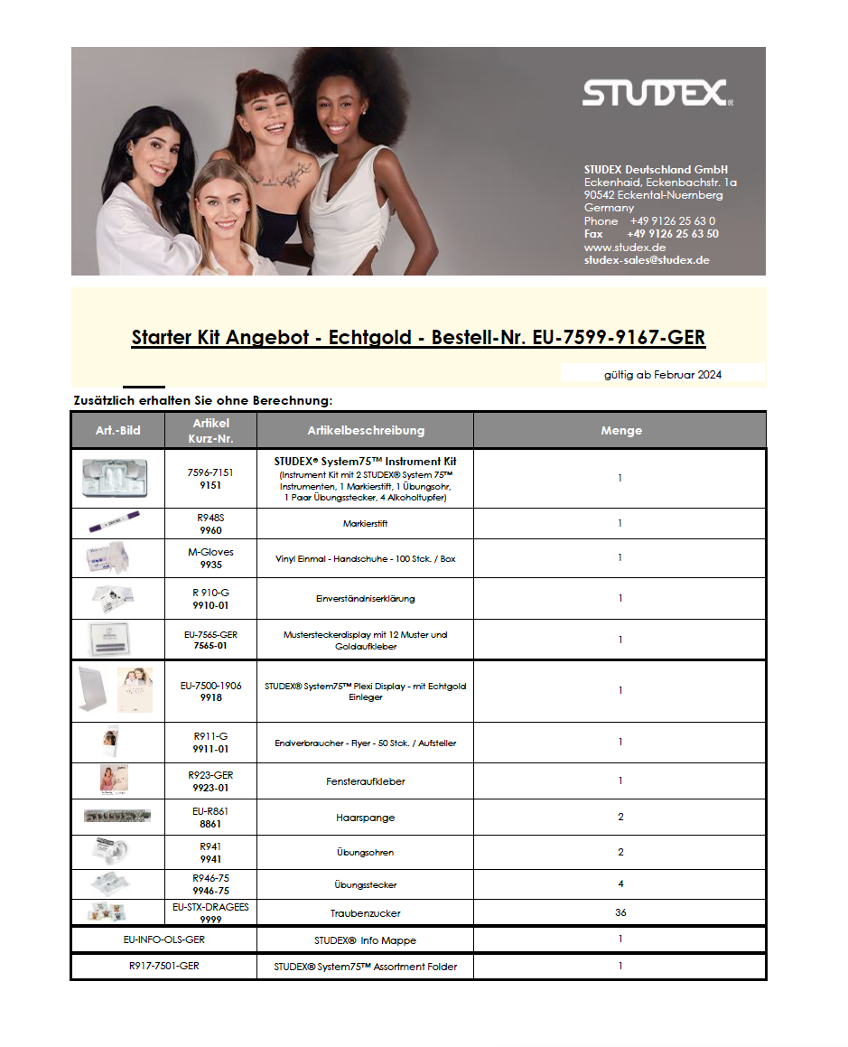 Starter Kit - Echtgold